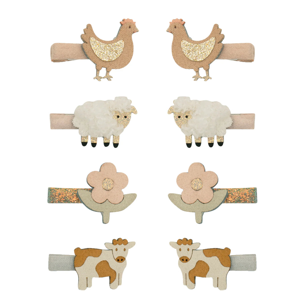 Mimi & Lula Farm Animal Mini Clips