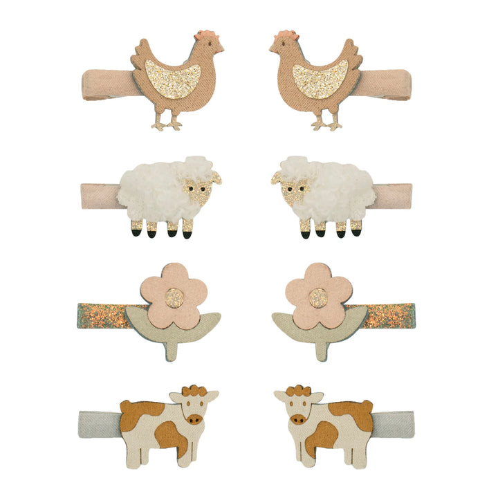 Mimi & Lula Farm Animal Mini Clips