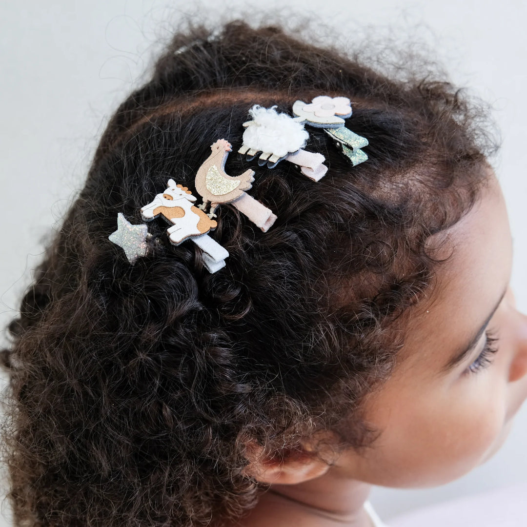 Mimi & Lula Farm Animal Mini Clips