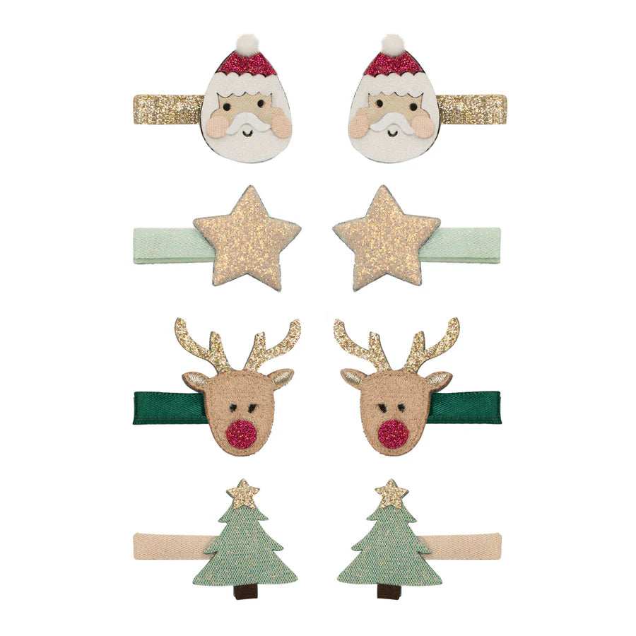 Mimi & Lula Santa & Rudolph Mini Clips