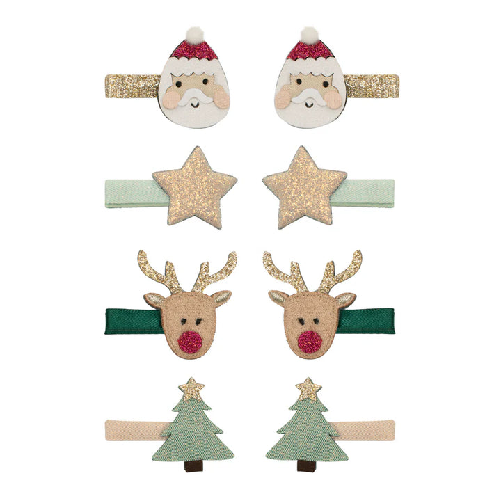 Mimi & Lula Santa & Rudolph Mini Clips