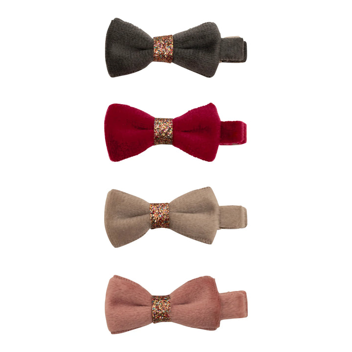 Mimi & Lula Christmas Velvet Bow Clips