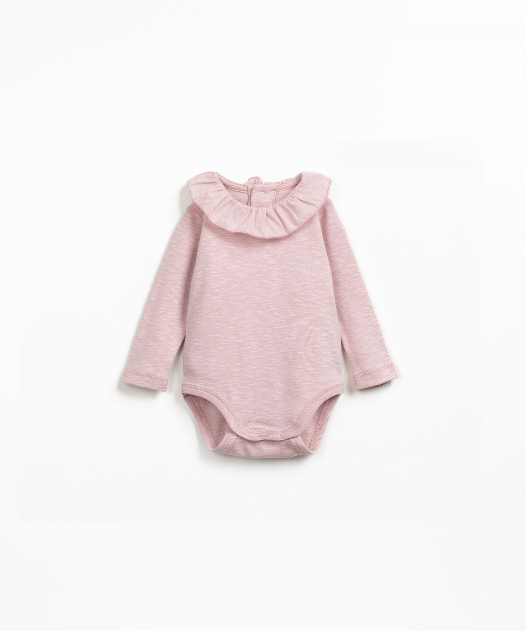 Play Up Organic Collared Bodysuit - Light Pink