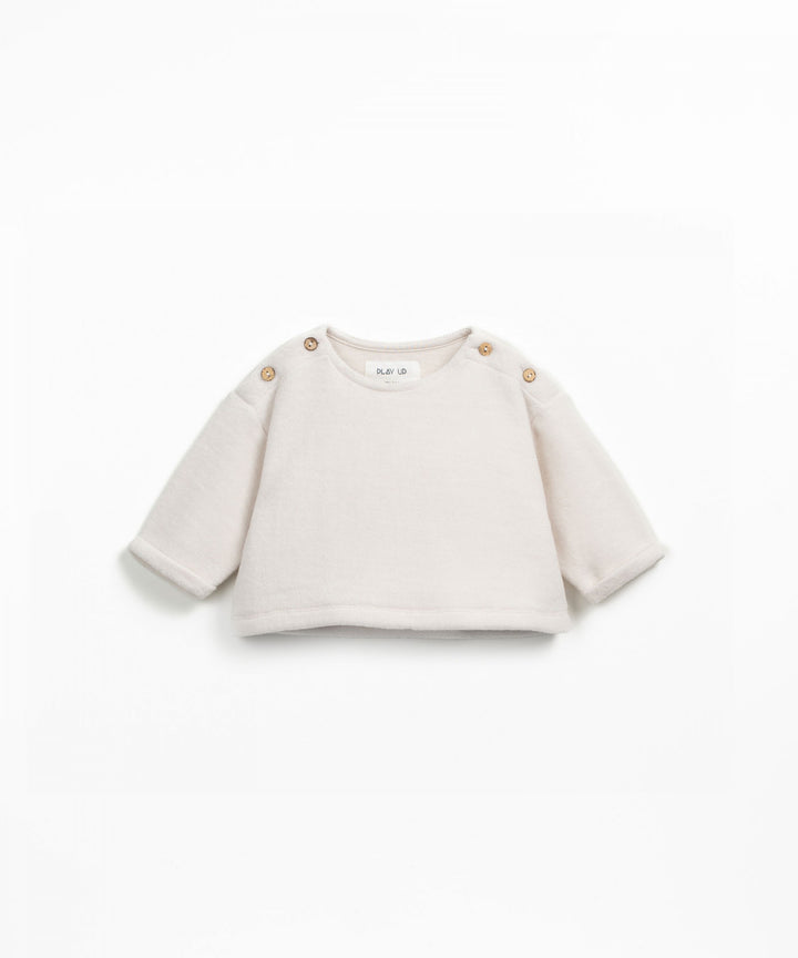 Play Up Organic Polar Sweatshirt - Off White