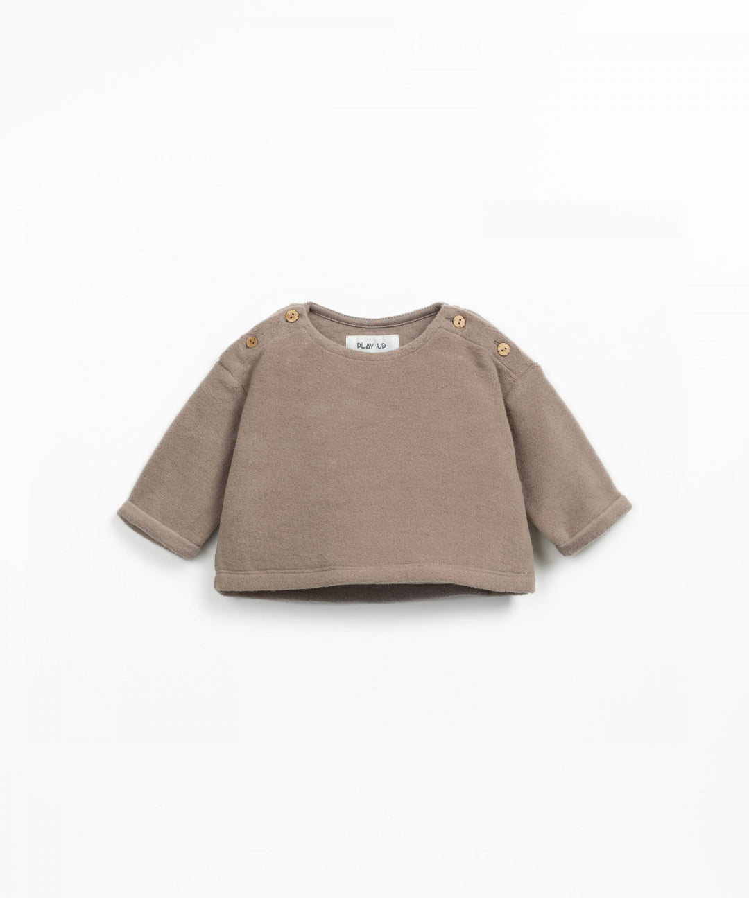 Play Up Organic Fleece Sweatshirt - Light Brown