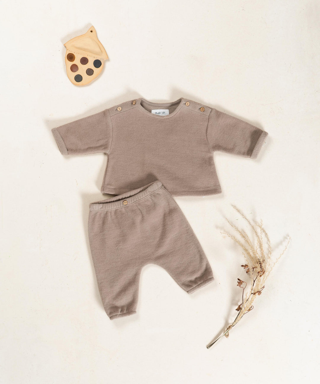 Play Up Organic Fleece Sweatshirt - Light Brown