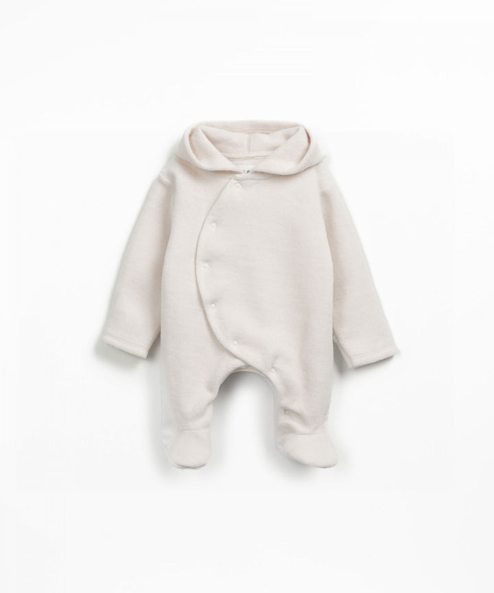 Play Up Organic Hooded Jumpsuit - Off White