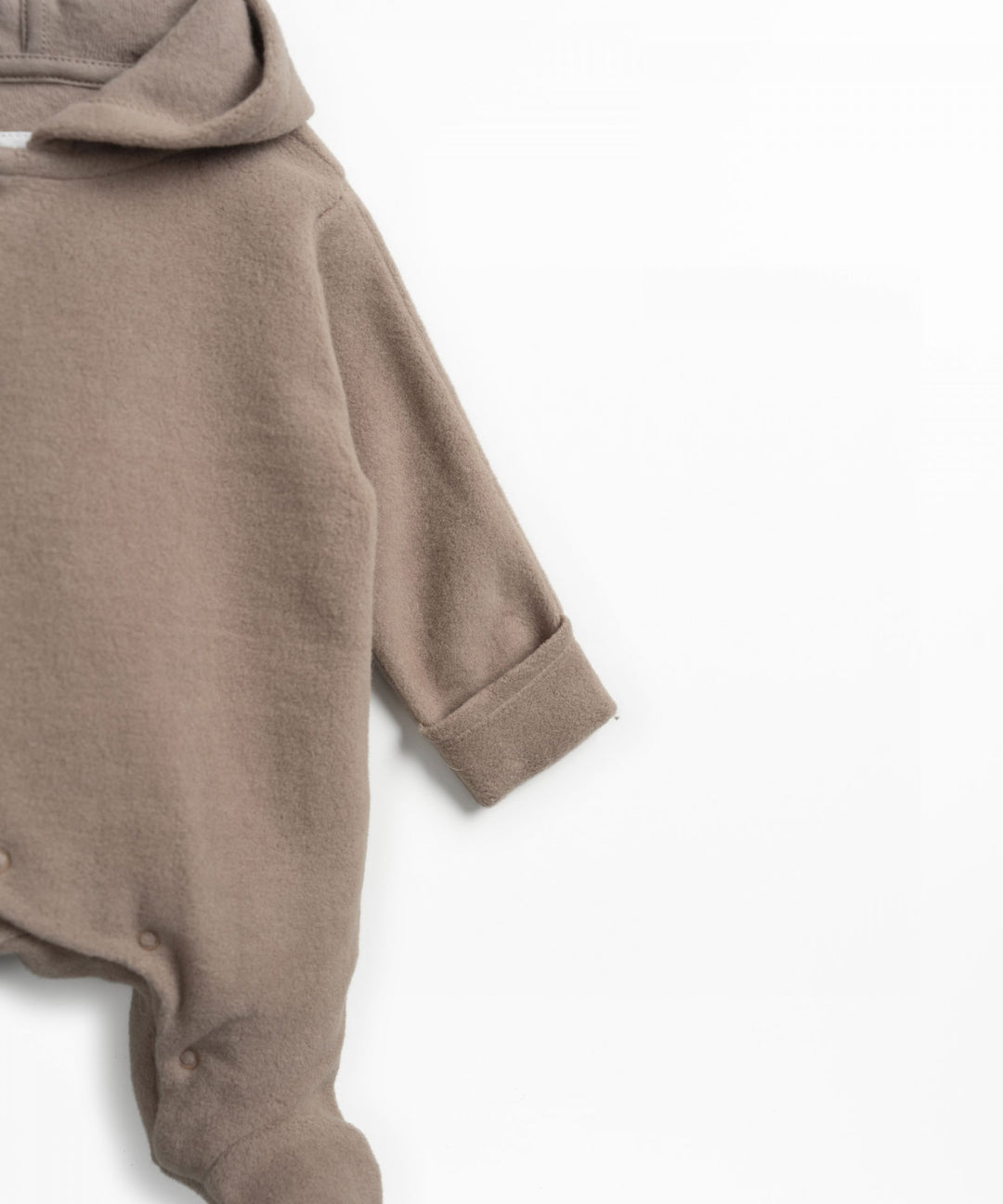 Play Up Organic Hooded Jumpsuit - Light Brown