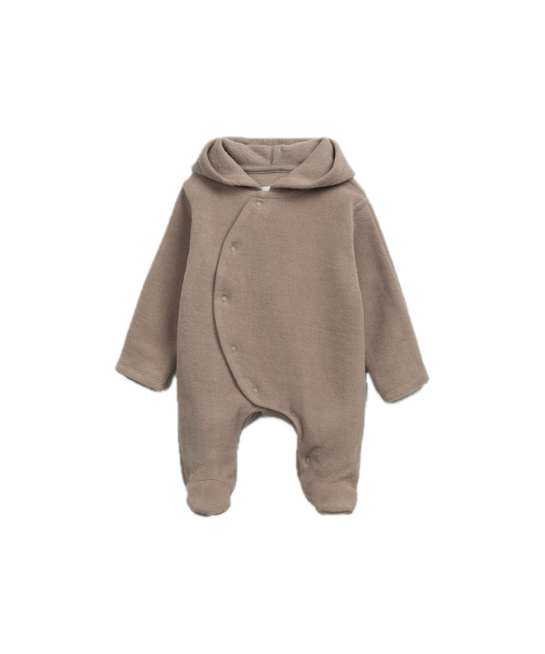 Play Up Organic Hooded Jumpsuit - Light Brown