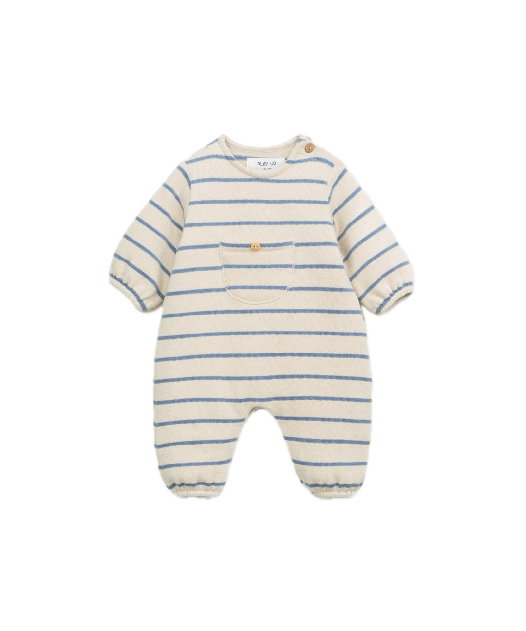 Play Up Striped Jumpsuit - Blue