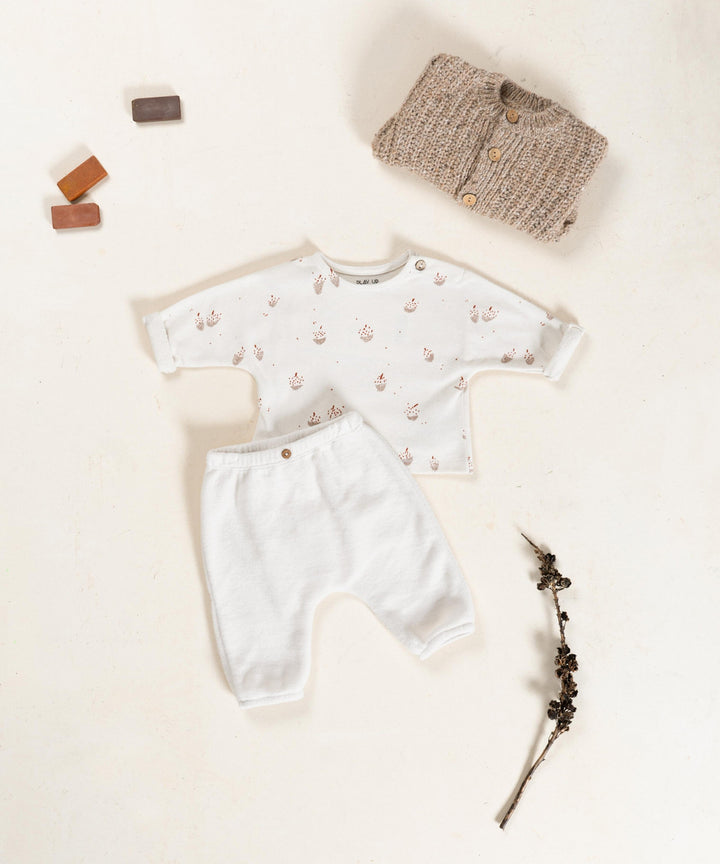 Play Up Organic Polar Trousers - Off White