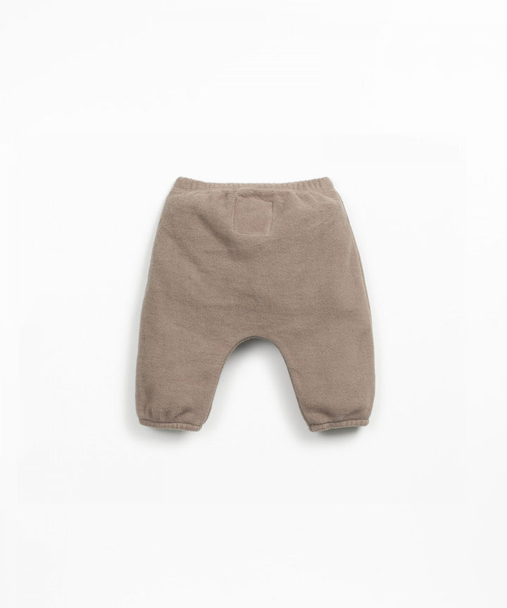 Play Up Organic Fleece Trousers - Light Brown