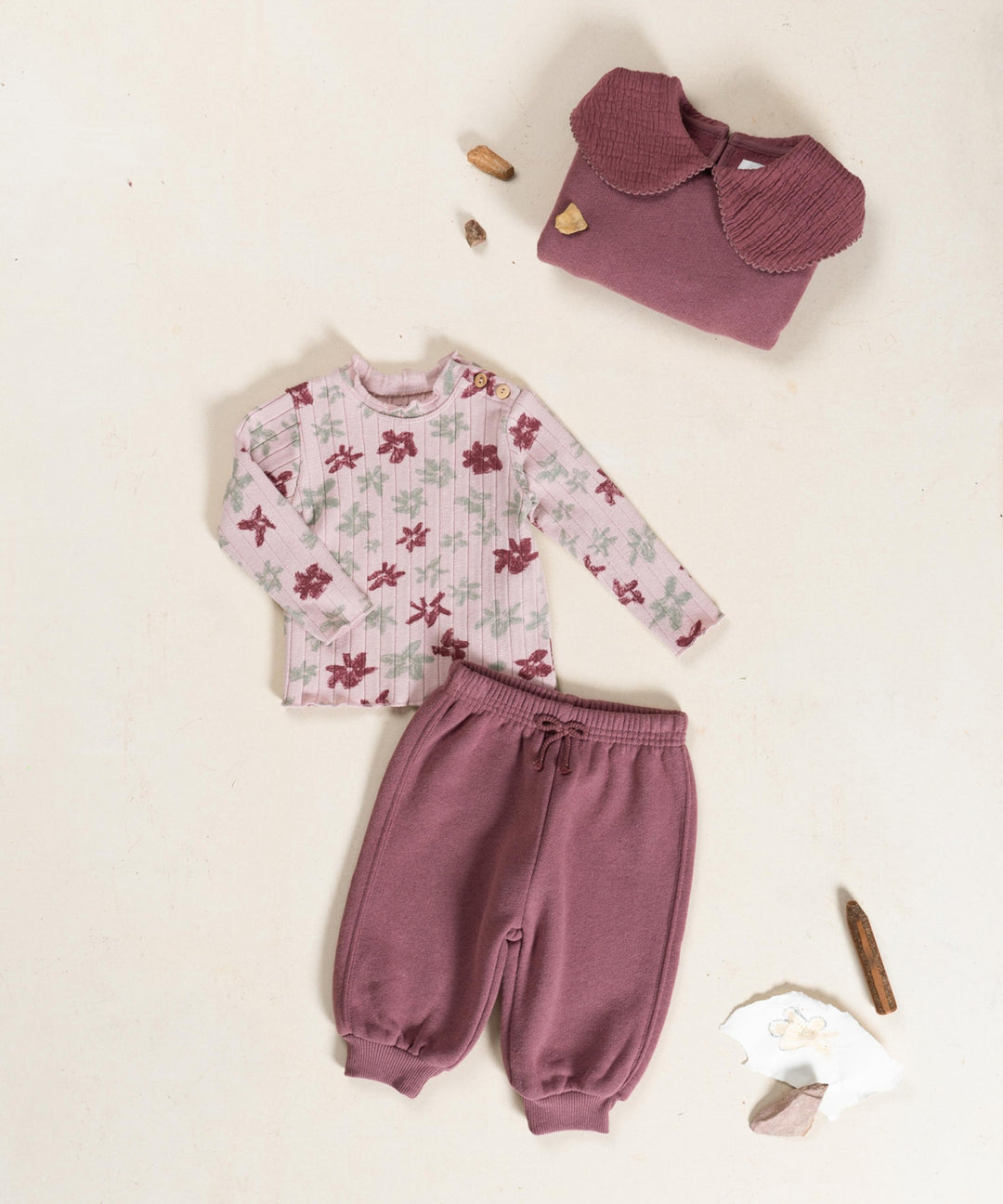 Play Up Floral Tee - Rose