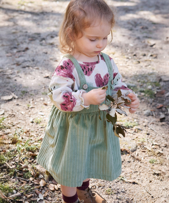 Play Up Corduroy Dress - Light Green