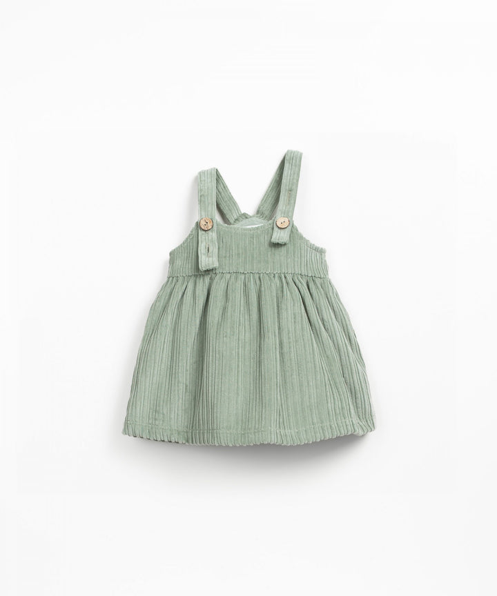 Play Up Corduroy Dress - Light Green