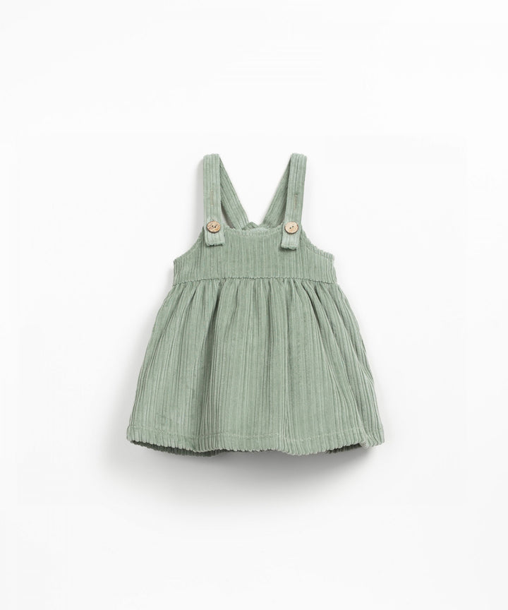 Play Up Corduroy Dress - Light Green