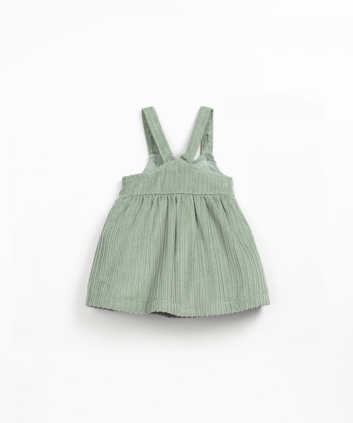 Play Up Corduroy Dress - Light Green