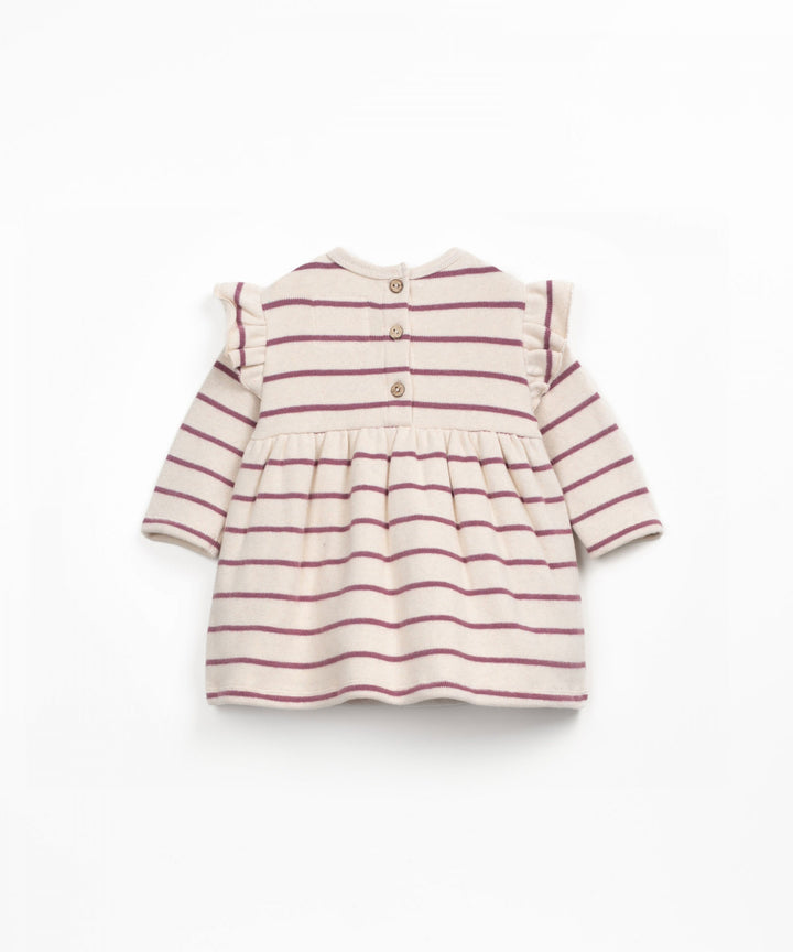 Play Up Striped Jersey Dress - Dark Pink