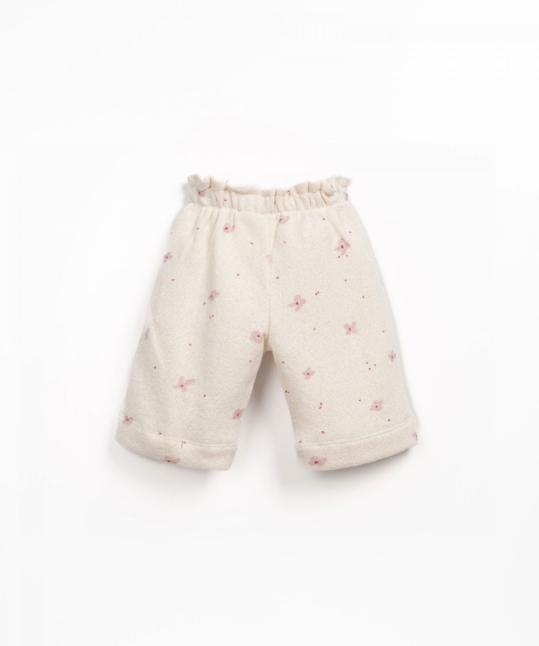 Play Up Wide Leg Floral Sweatpants - Off White