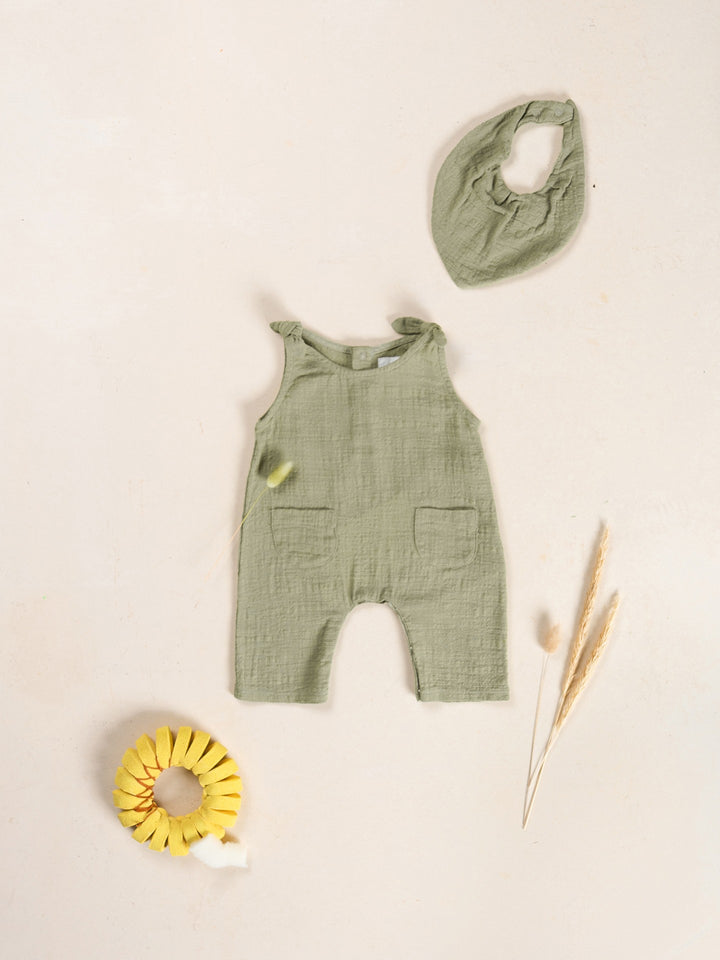 Play Up Woven Jumpsuit - Khaki