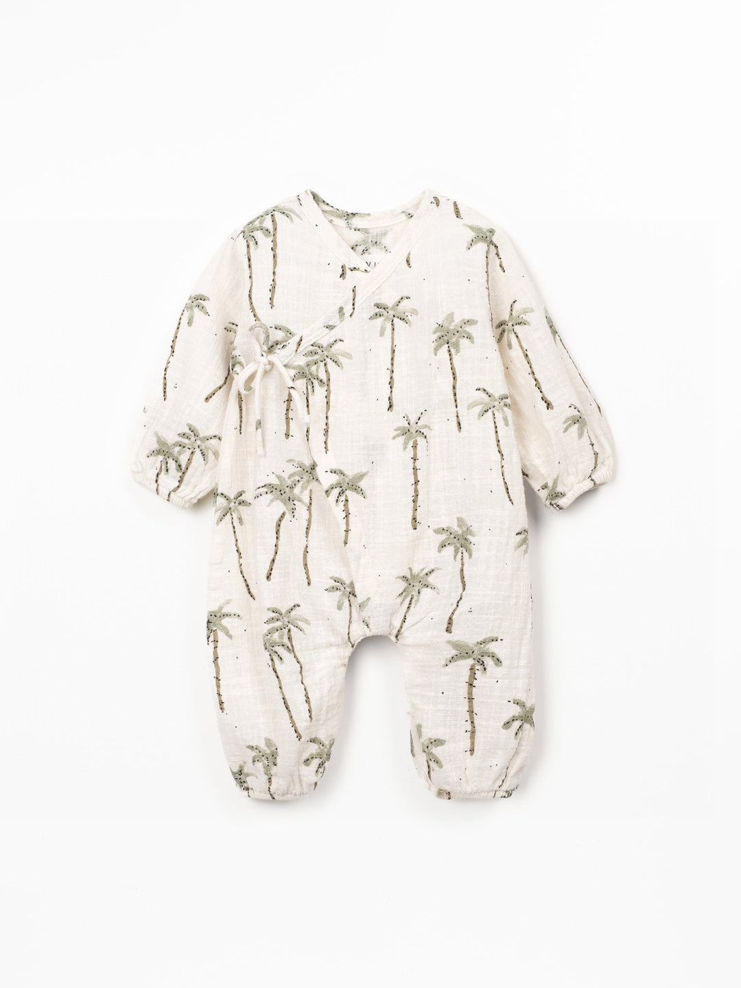 Play Up Printed Jumpsuit - Raw Palm Tree