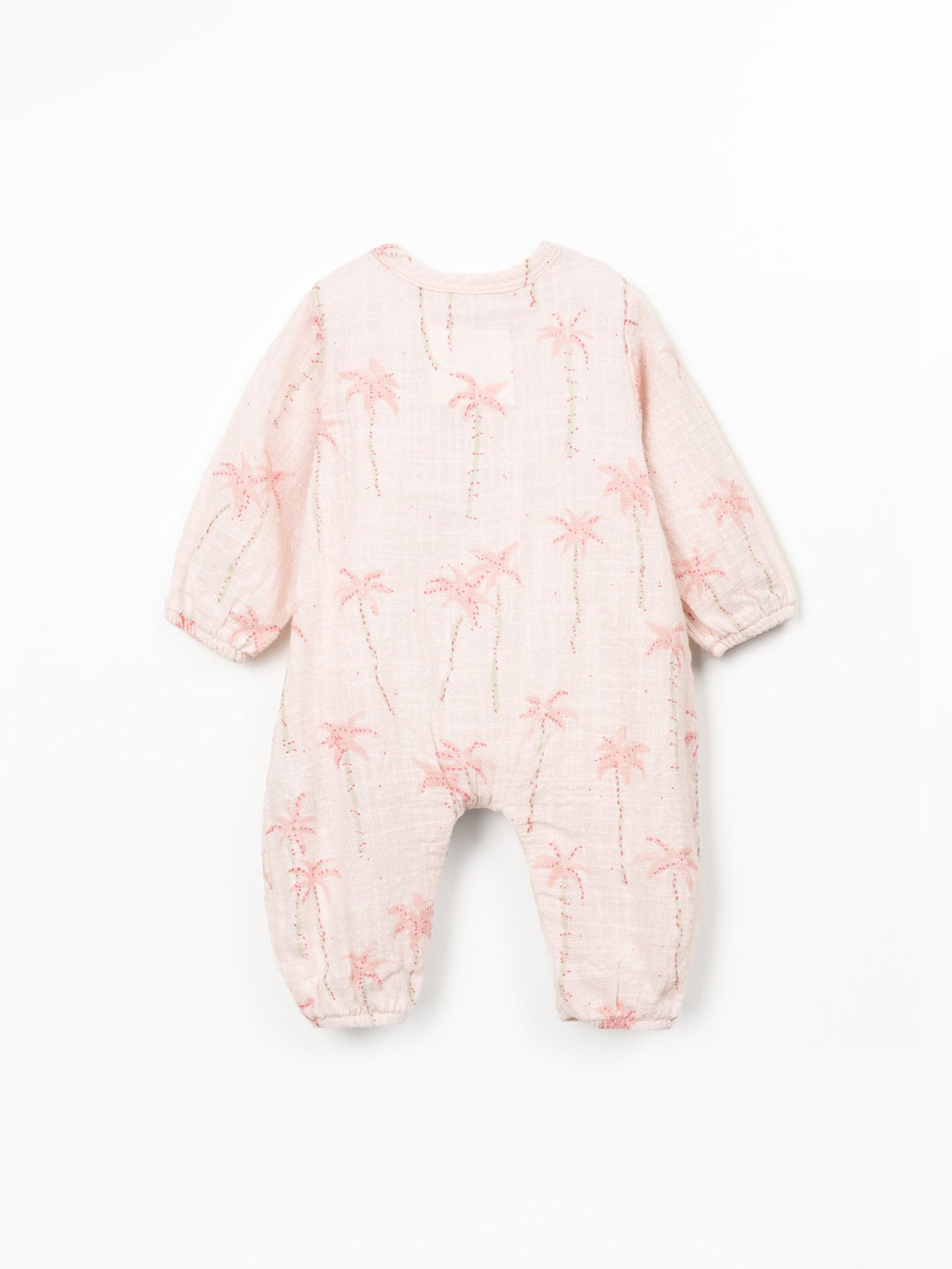 Play Up Printed Jumpsuit - Pink Palm Tree
