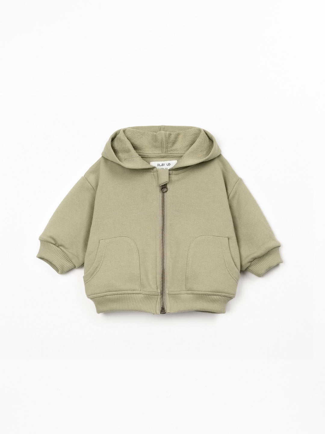 Play Up Fleece Hooded Jacket - Khaki Green