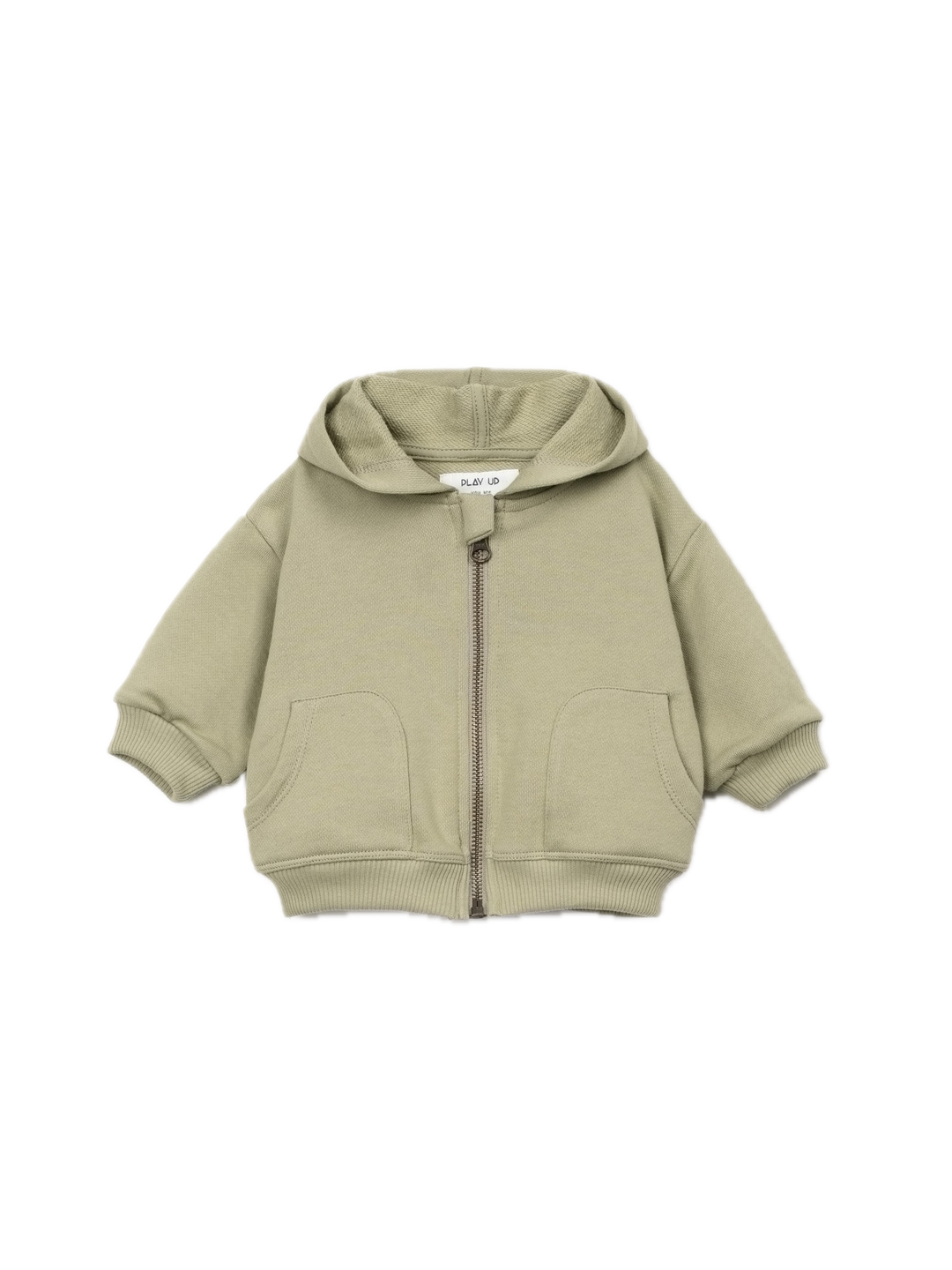 Play Up Fleece Hooded Jacket - Khaki Green