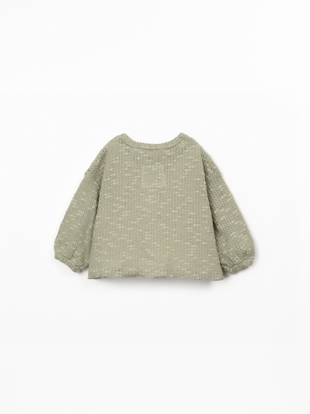 Play Up Knit Jacket With Coconut Buttons - Khaki Green