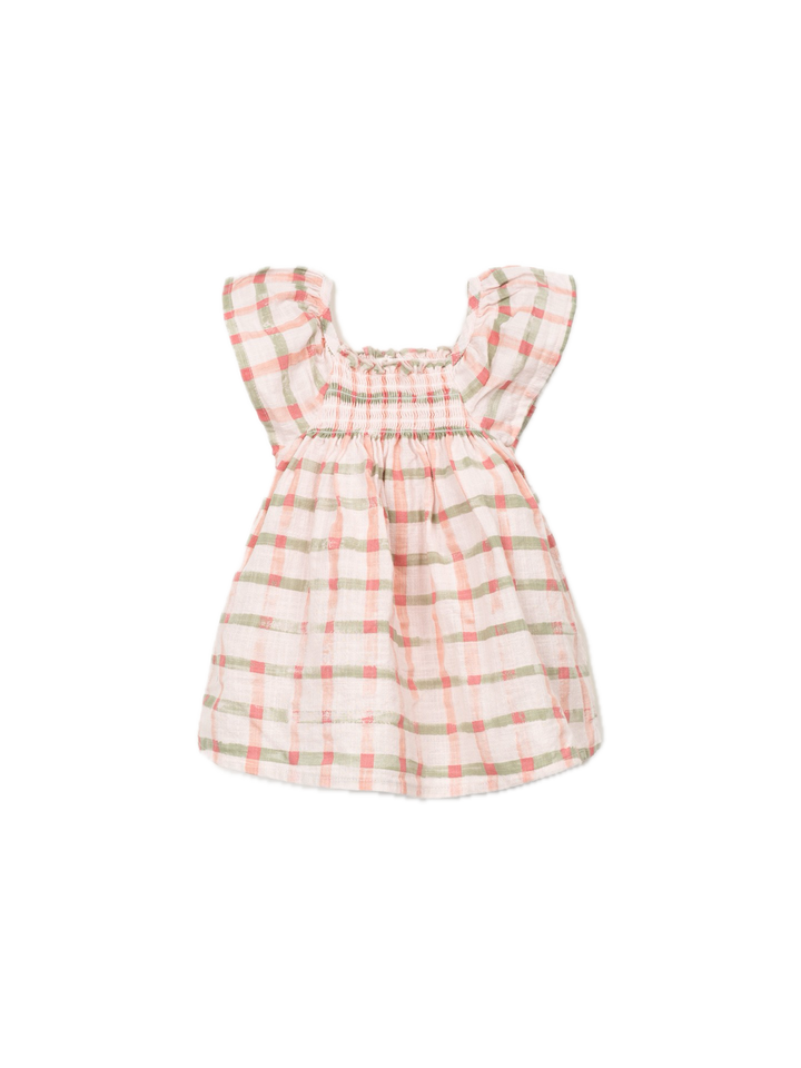 Play Up Pink Plaid Dress
