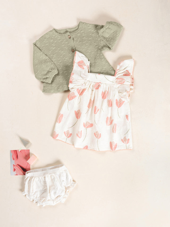 Play Up Tulip Printed Dress