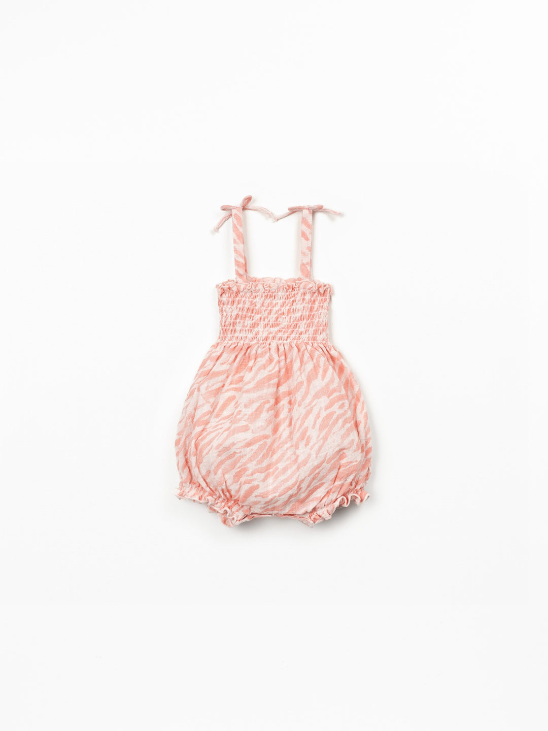 Play Up Strappy Jumpsuit - Pink Zebra