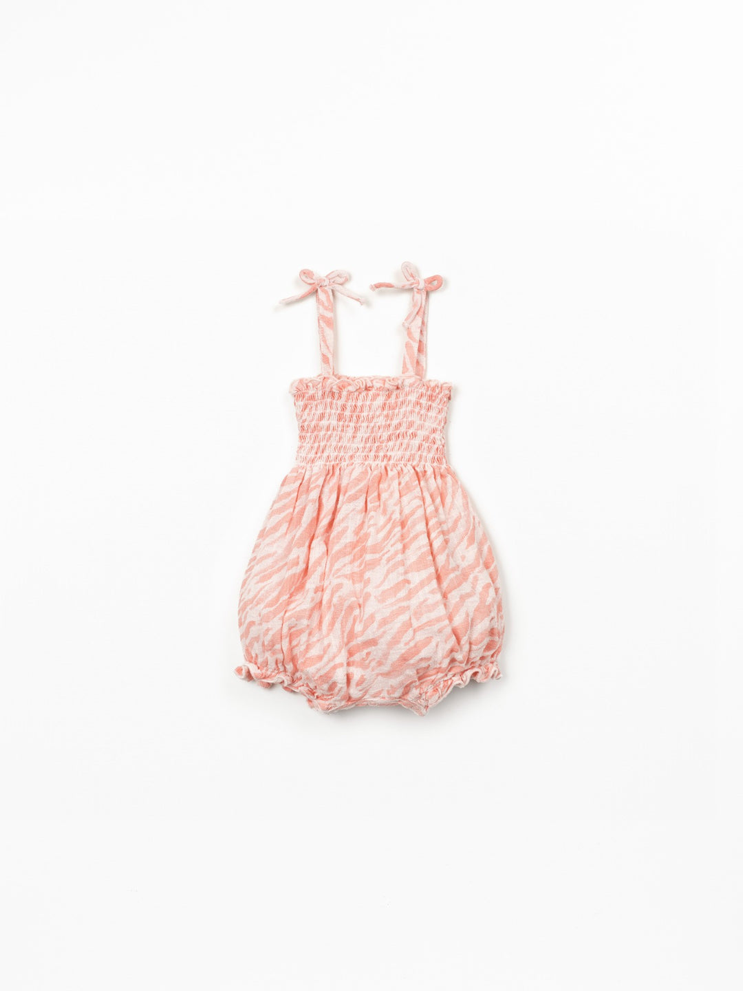 Play Up Strappy Jumpsuit - Pink Zebra