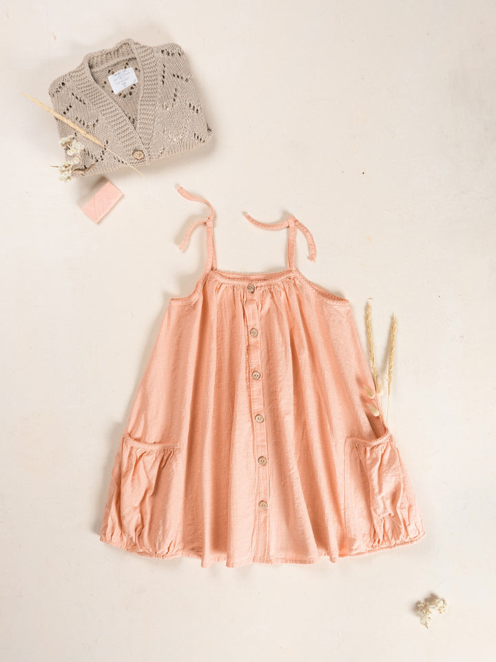 Play Up Woven Dress - Salmon