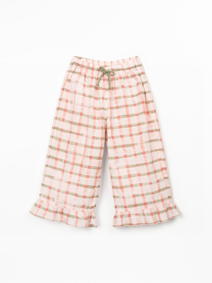 Play Up Wide Leg Trousers - Light Pink