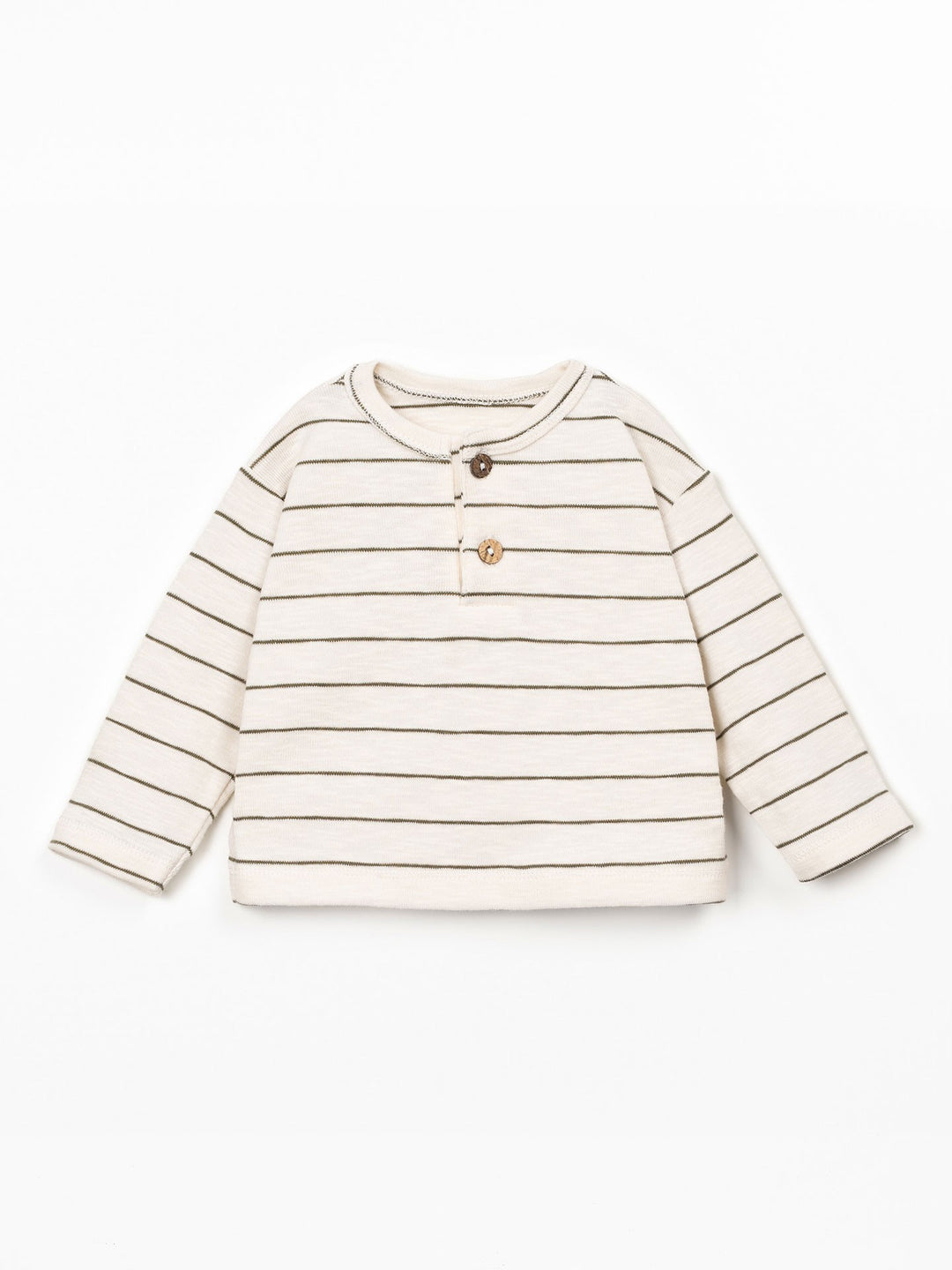 Play Up Striped Long Sleeve T-Shirt - Dark Green