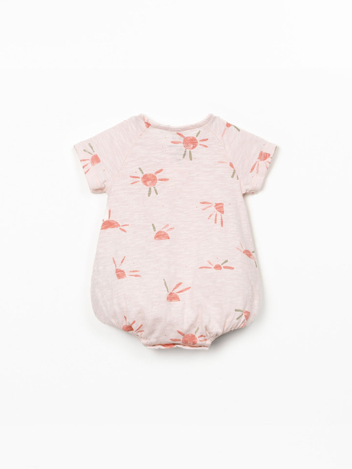 Play Up Printed Jumpsuit - Pink Suns