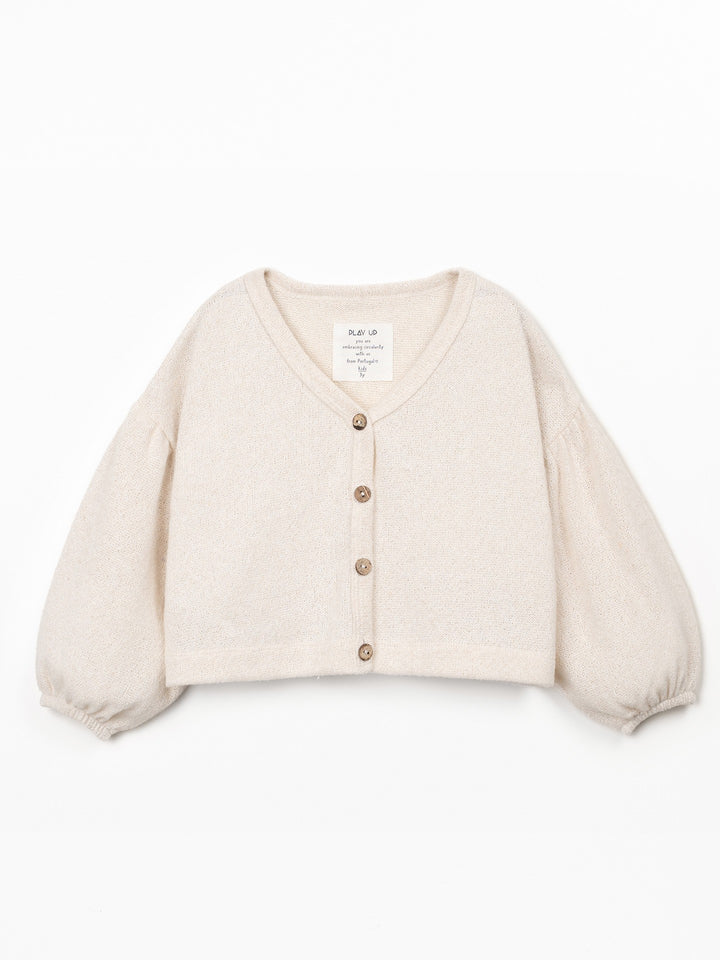 Play Up Dropped Shoulder Cardigan - Raw