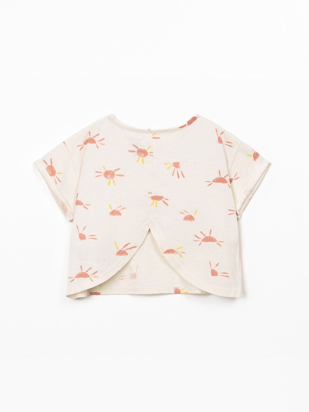 Play Up Organic Cotton T-Shirt - Ecru Suns