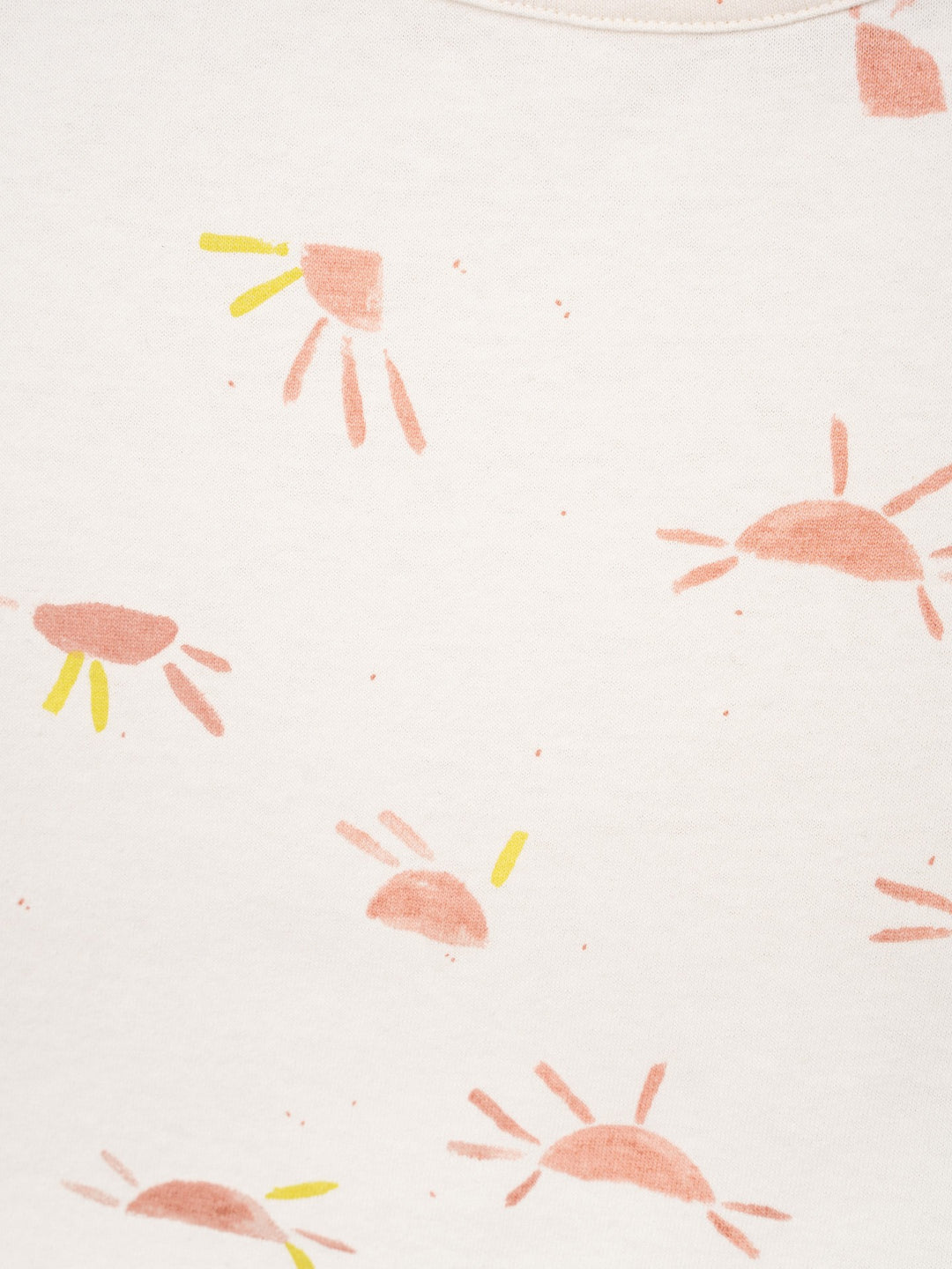 Play Up Organic Cotton T-Shirt - Ecru Suns