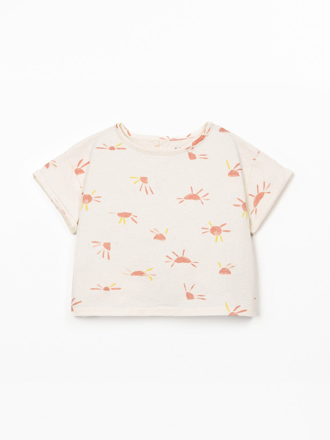 Play Up Organic Cotton T-Shirt - Ecru Suns