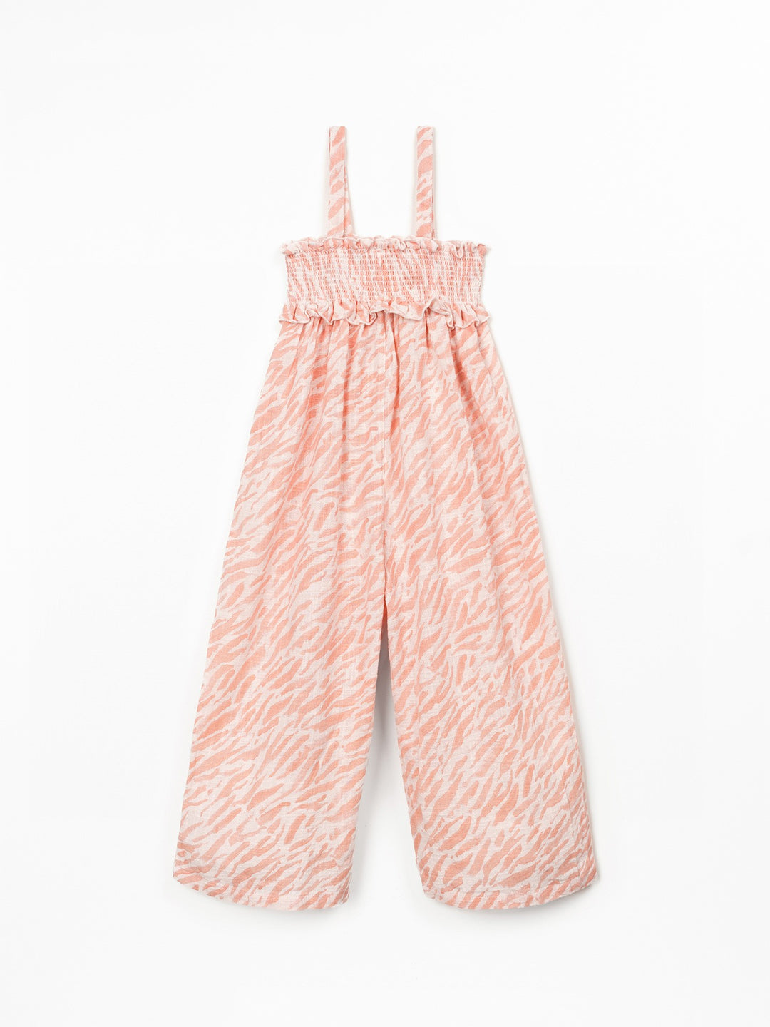 Play Up Printed Jumpsuit - Pink Zebra