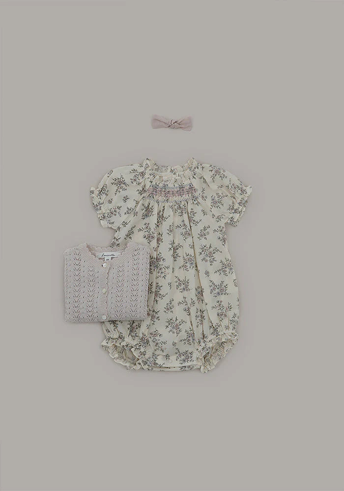 Louisiella Baby Nerina Romper - Vintage Pink