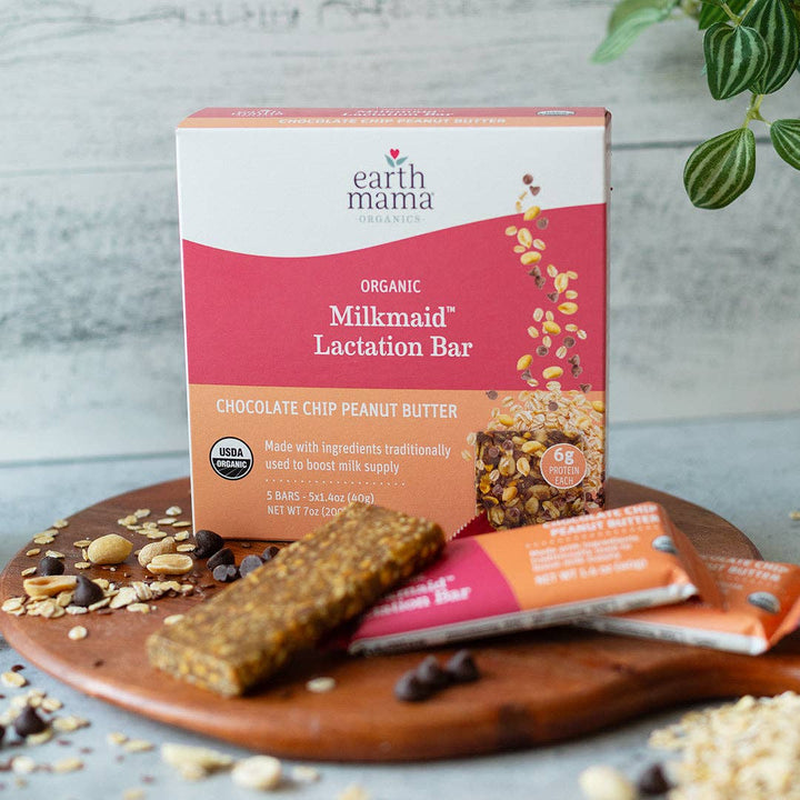 Earth Mama Organic Milkmaid® Lactation Bars - Chocolate Chip Peanut Butter