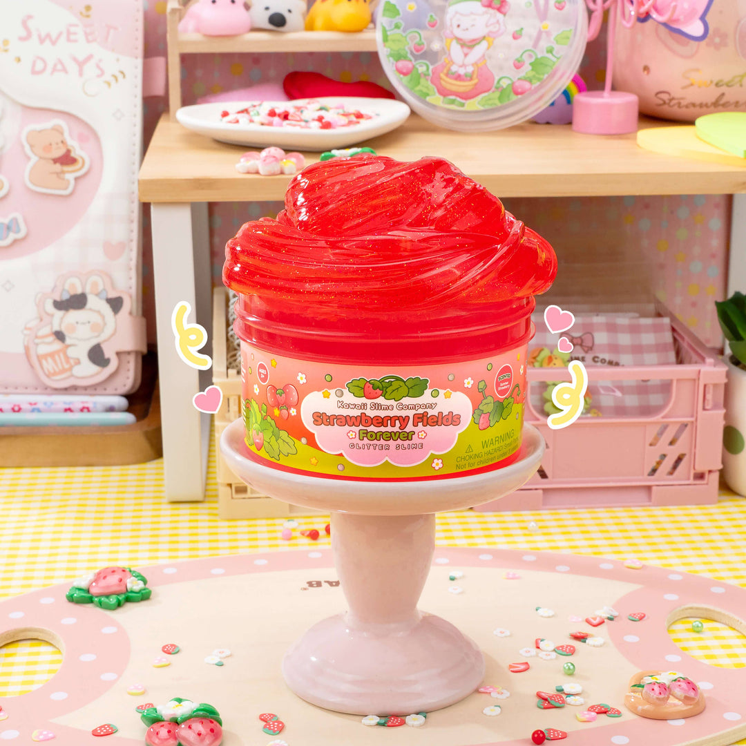 Strawberry Fields Forever Glitter Slime