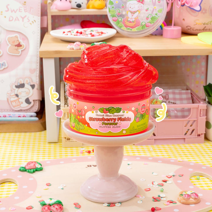 Strawberry Fields Forever Glitter Slime