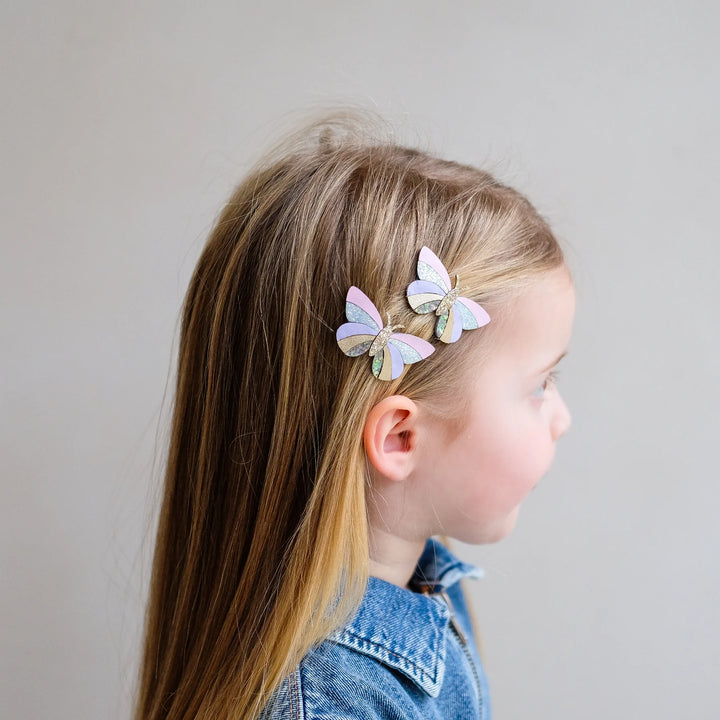 Mimi & Lula Striped Butterfly Clips
