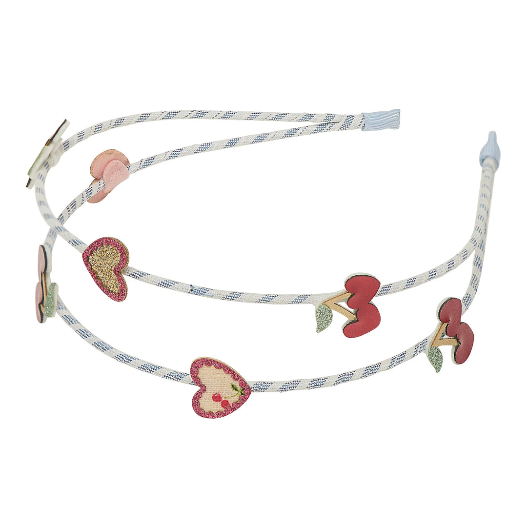Mimi & Lula Red Cherries Double Alice Headband