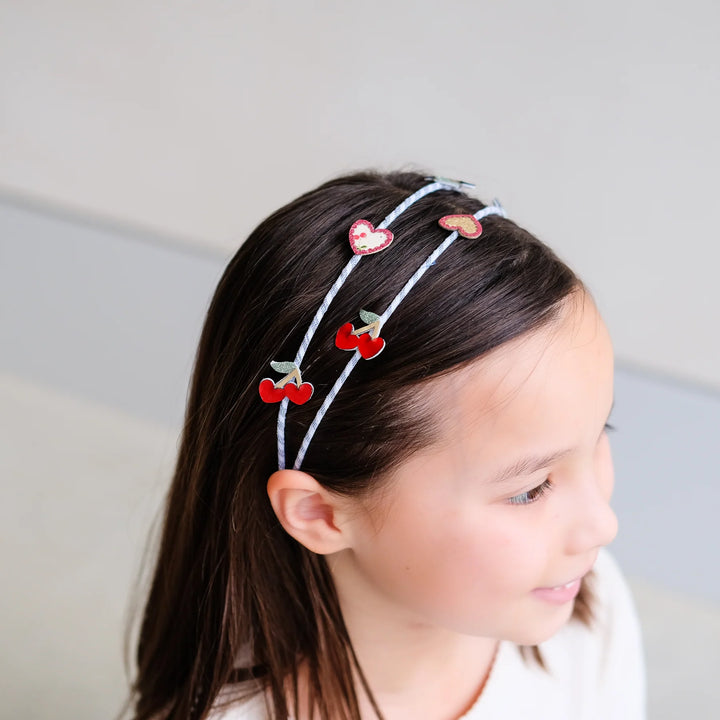 Mimi & Lula Red Cherries Double Alice Headband