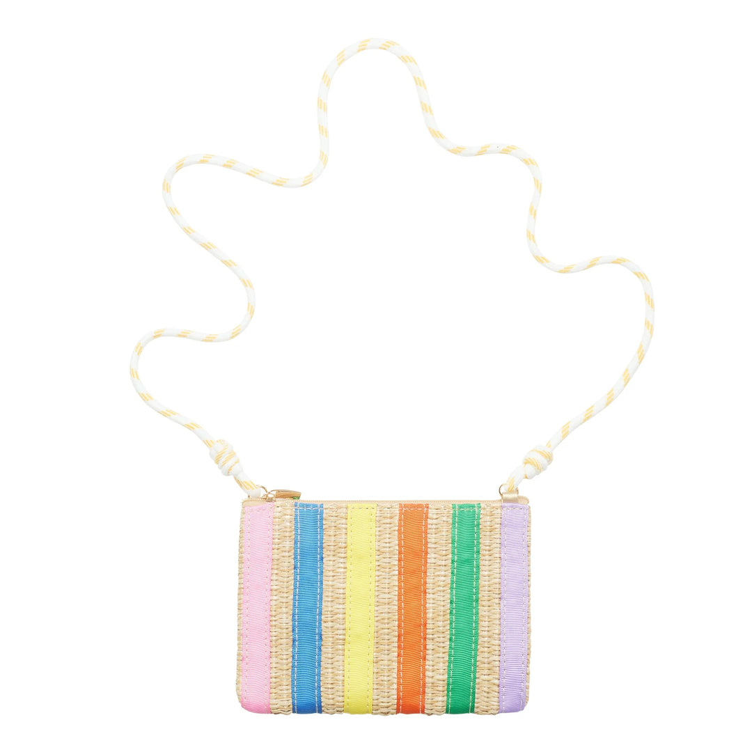 Mimi & Lula Striped Straw Bag